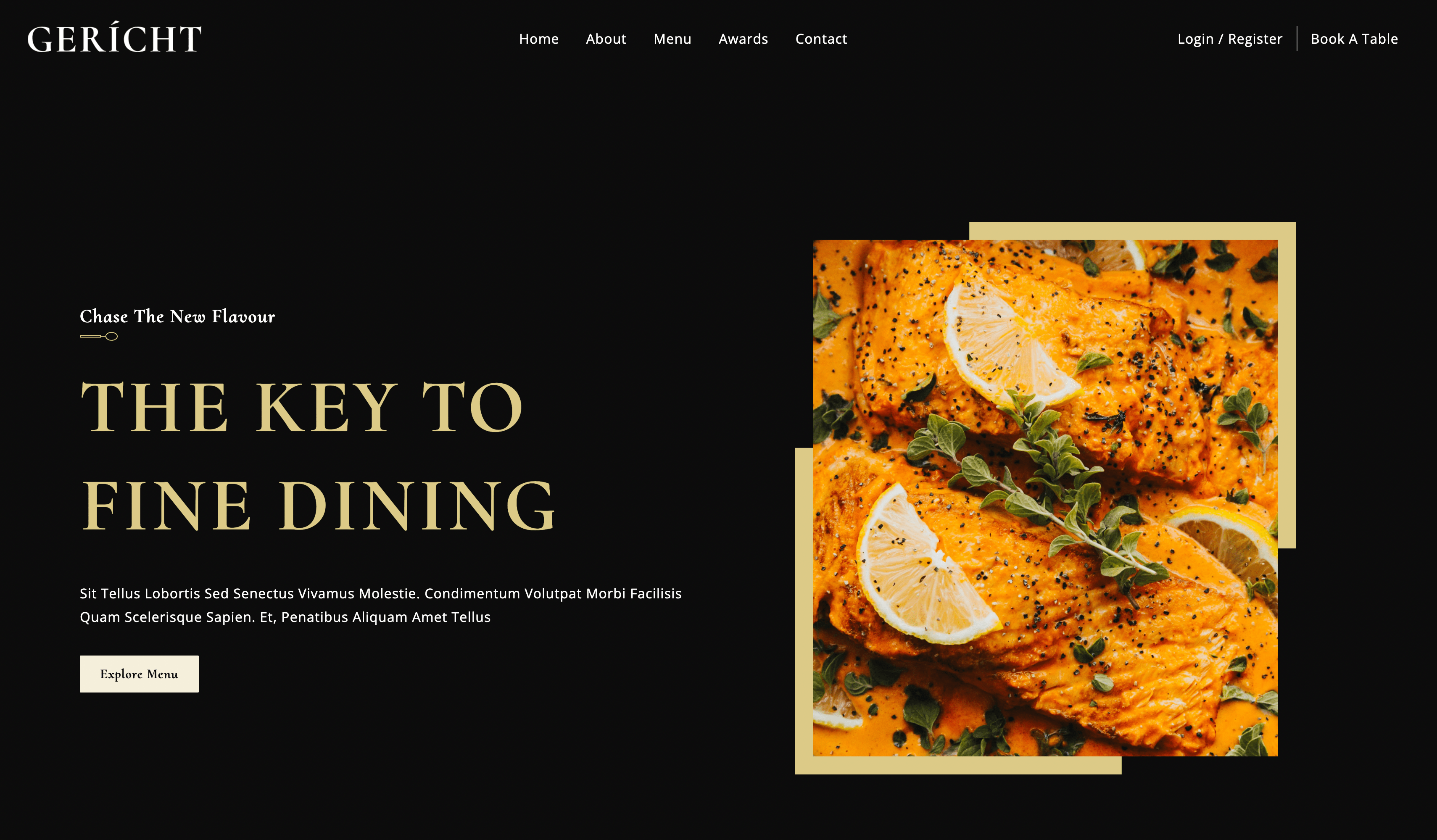 GerĂcht - Fine Dining